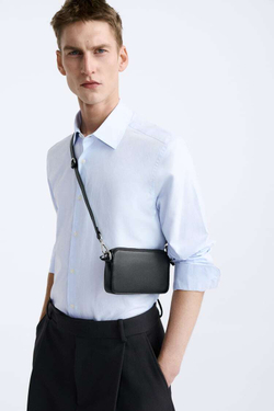 ZARA ЧЕХОЛ ДЛЯ МОБИЛЬНОГО ТЕЛЕФОНА, С ПЛЕЧЕВЫМ РЕМНЕМ, ЧЕРНЫЙ