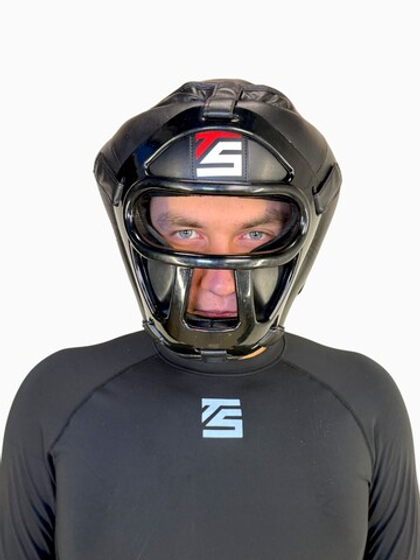 Шлем боксерский TS Sport с решеткой