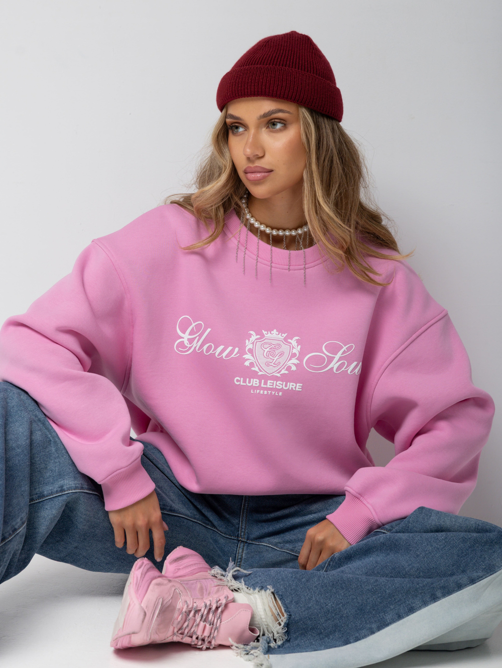 Свитшот оверсайз с принтом old money