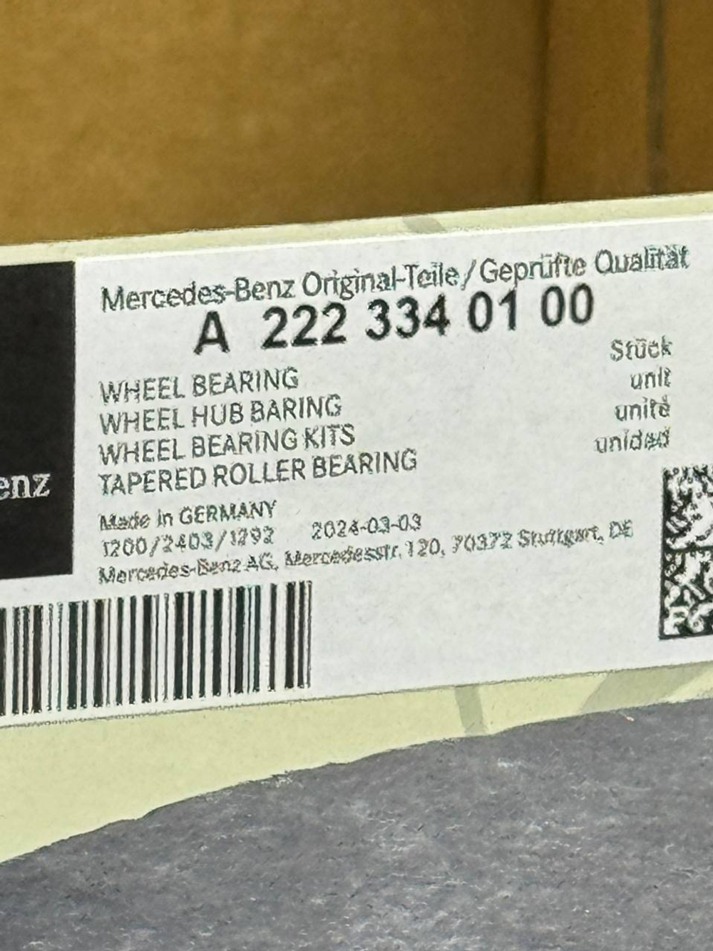 Ступица Mercedes-Benz A2223340100