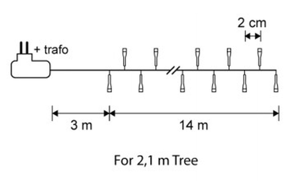 Гирлянда Snake light теплый свет 700 LED Luca Lighting