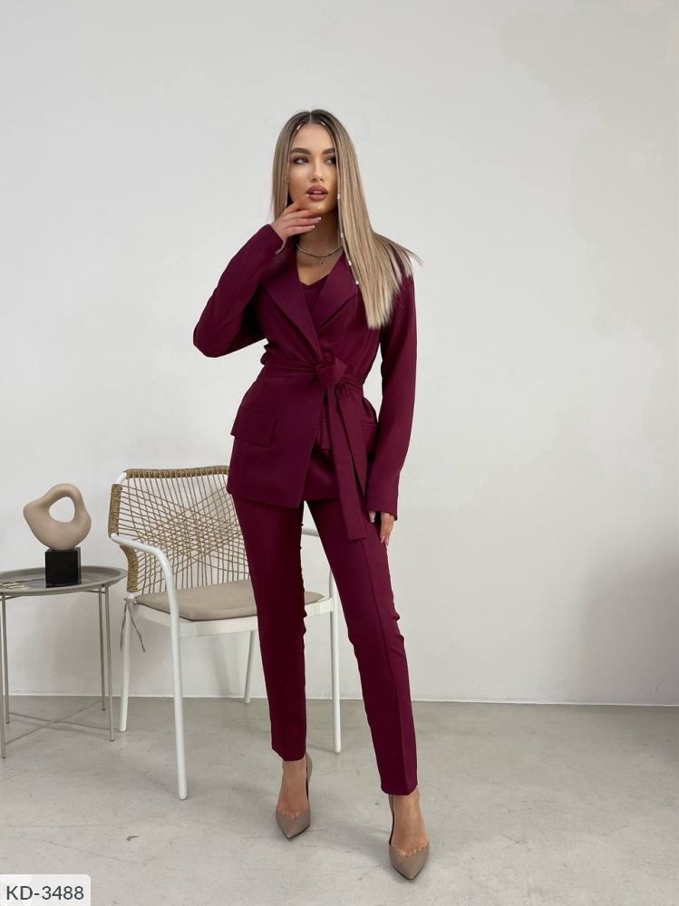 Костюм тройка KD-3487 Фабрика Моды Костюм тройка KD-3487 Фабрика Моды