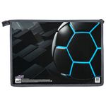 Папка для тетрадей ЮНЛАНДИЯ А4, 1 отдление, картон/пластик, конгрев, на молнии, "Soccer ball", 270861