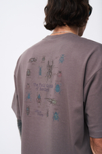 Футболка Blue Monte T-shirt With Insect Print "Wayao Brown"
