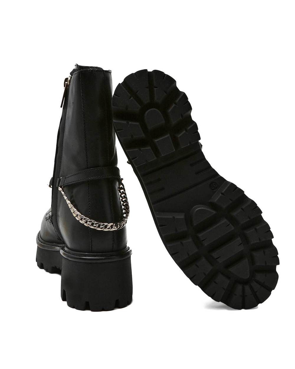 Кожаные ботильоны TWINSET - черный(222TCT100)