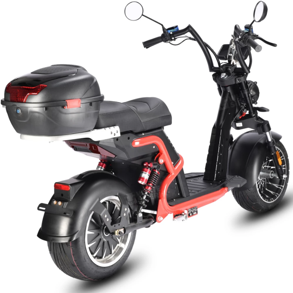 Электроскутер CityCoco WHITE SIBERIA PRO BLACK EDITION 5000W