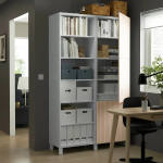 Шкаф - IKEA BESTÅ/BESTA, 120x42x202 см, белый, Бесто ИКЕА