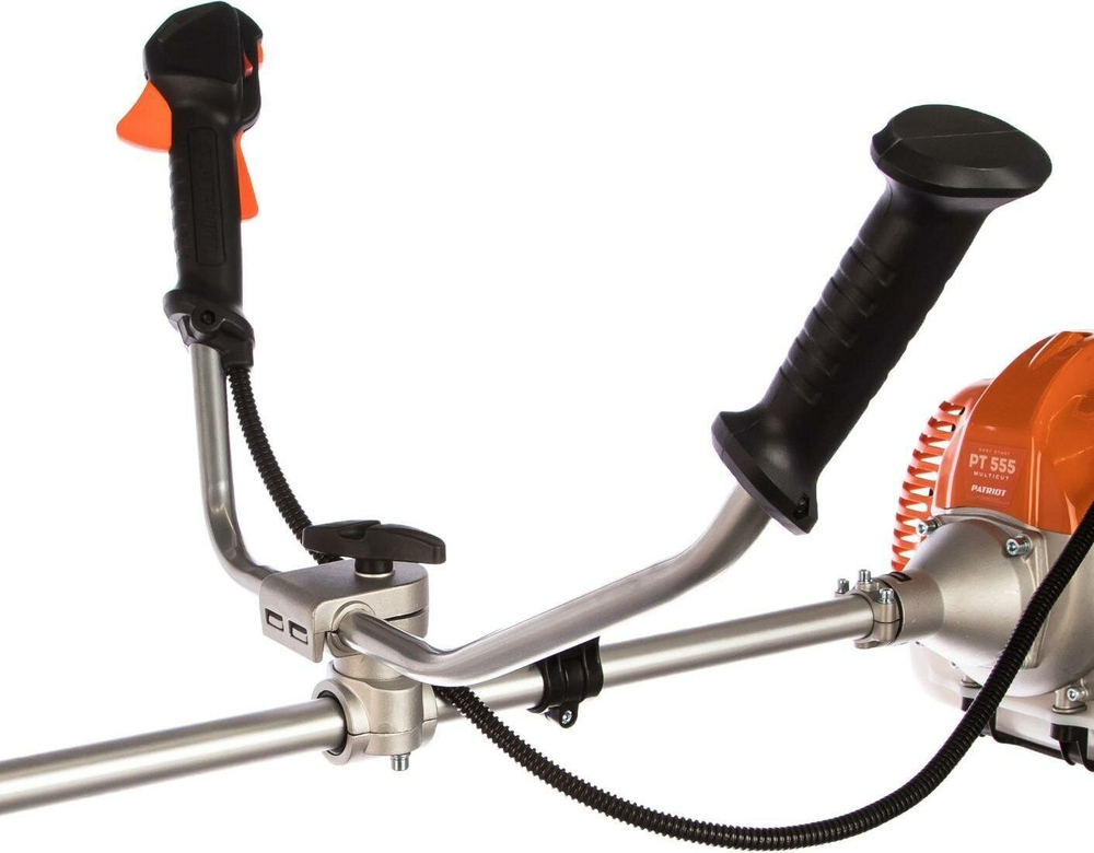 Мотокоса бенз PATRIOT PT 555 (1+1), 52сс, 3.0л.с, жест. вал, U-рук, катушка Comfort+3Т(250106230)