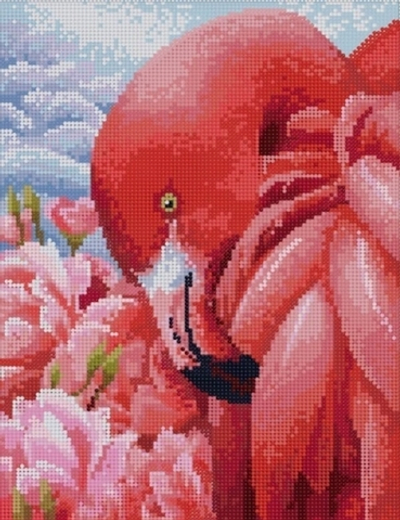 Алмазная мозаика на подрамнике 30*40 KiKi «Нежные пёрышки», полная выкладка