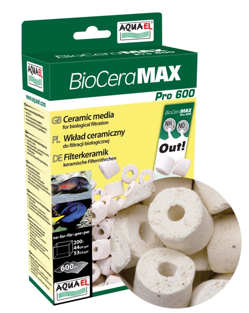 Наполнитель Aquael BioCeraMax Pro 600, 1 л, керамика