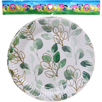 Тарелка бумажная 18 см в наборе 10 шт «Нежность»