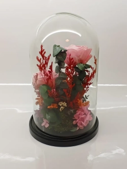 натуральные пионы в стекле