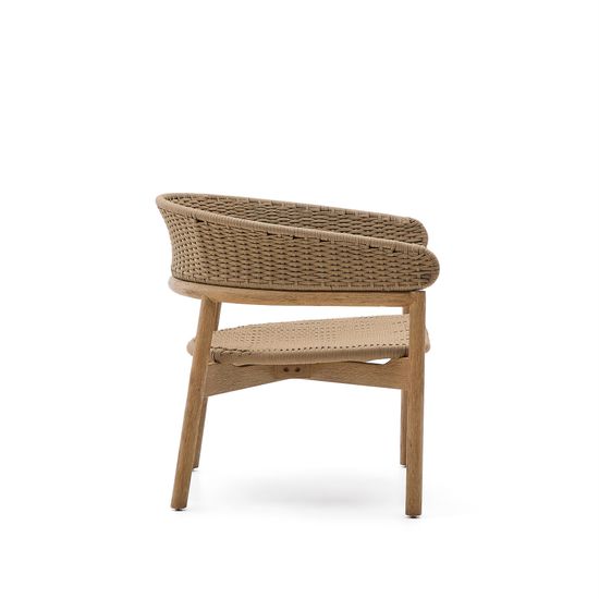Кресло Arinella из акации с натуральной отделкой и бежевой веревкой La Forma Испания 