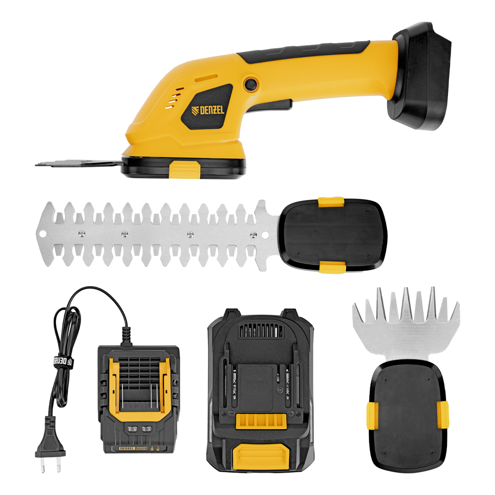 Ножницы-кусторез аккумуляторные GS-20, Li-Ion, 20 В // Denzel