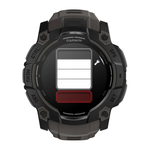 Спортивные часы Garmin Instinct 3, 50 мм, AMOLED, силиконовый ремешок угольного цвета Чёрный безель, AMOLED-дисплей. Ремешок с классической застёжкой — на запястье обхватом 141–213 мм