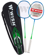 Набор для бадминтона Fusiontec 770K, 2 ракетки, синий/зеленый