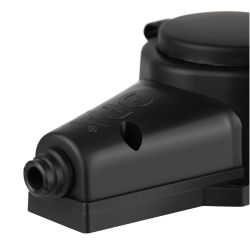 Колодка ЭРА KX-2e-B-IP44 каучуковая с заземлением 2 розетки 16A IP44 черная