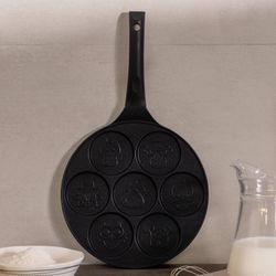 СКОВОРОДА AGNESS "FUNNY ZOO" С АНТИПРИГАР.ПОКРЫТИЕМ ДИАМЕТР=26.5 СМ.НА 7 ПОРЦИЙ (КОР=6ШТ.)