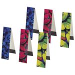 Закладки для книг с магнитом "КРАСКИ ЛЕТА", набор 6 шт., блестки, ЮНЛАНДИЯ, 111643