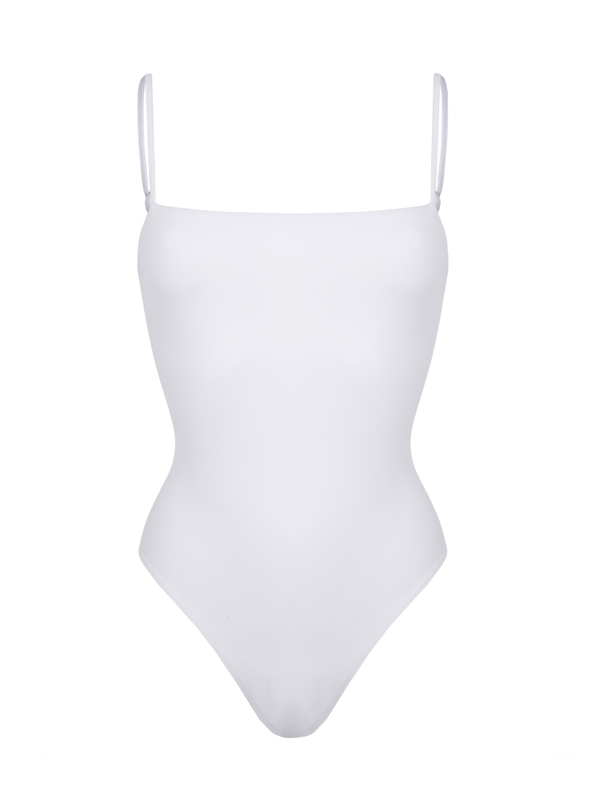 Слитный купальник mira ice white