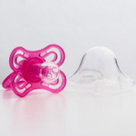 4770927 Соска-пустышка классическая, силикон, от 0 мес., с колпачком «Бабочка», цвет розовы