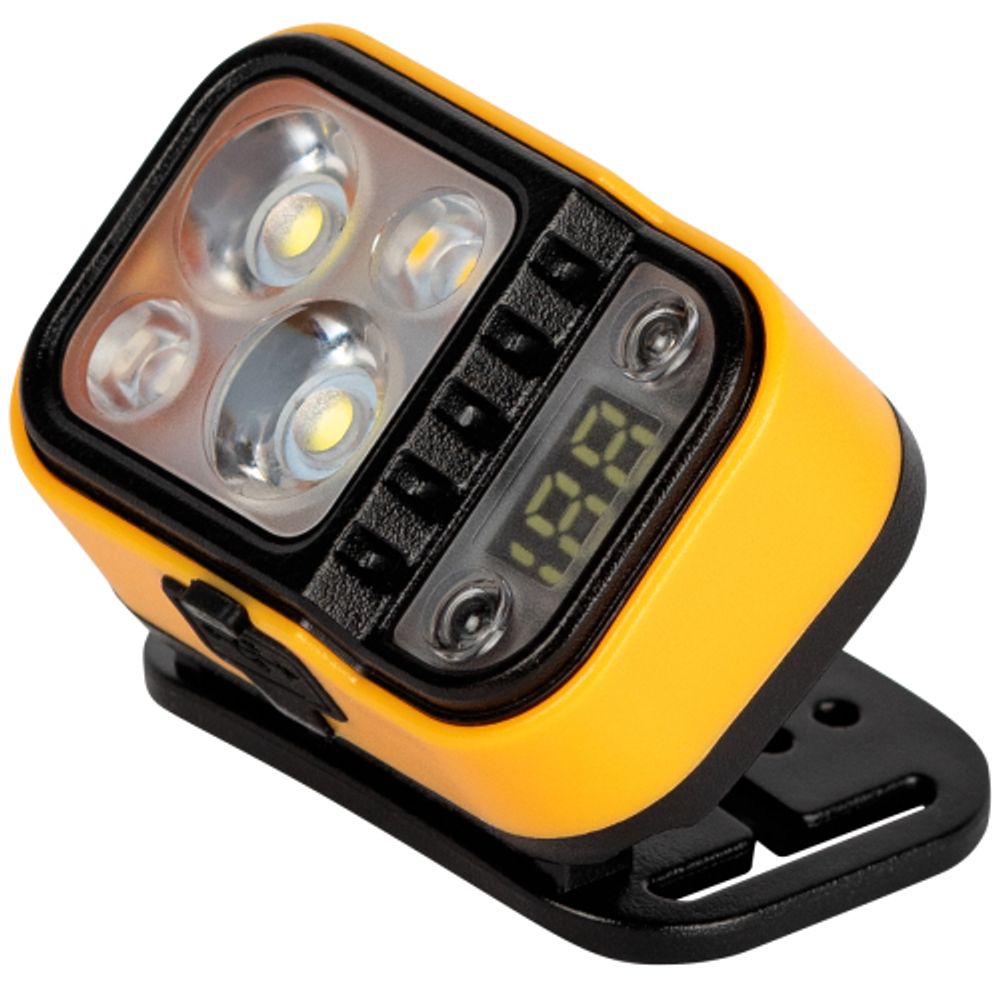 Фонарь налобный светодиодный ЭРА Рабочие Практик GA-813 аккумуляторный 3+3 Bт сенсорное управление дисплей 4 режима | Налобные фонари