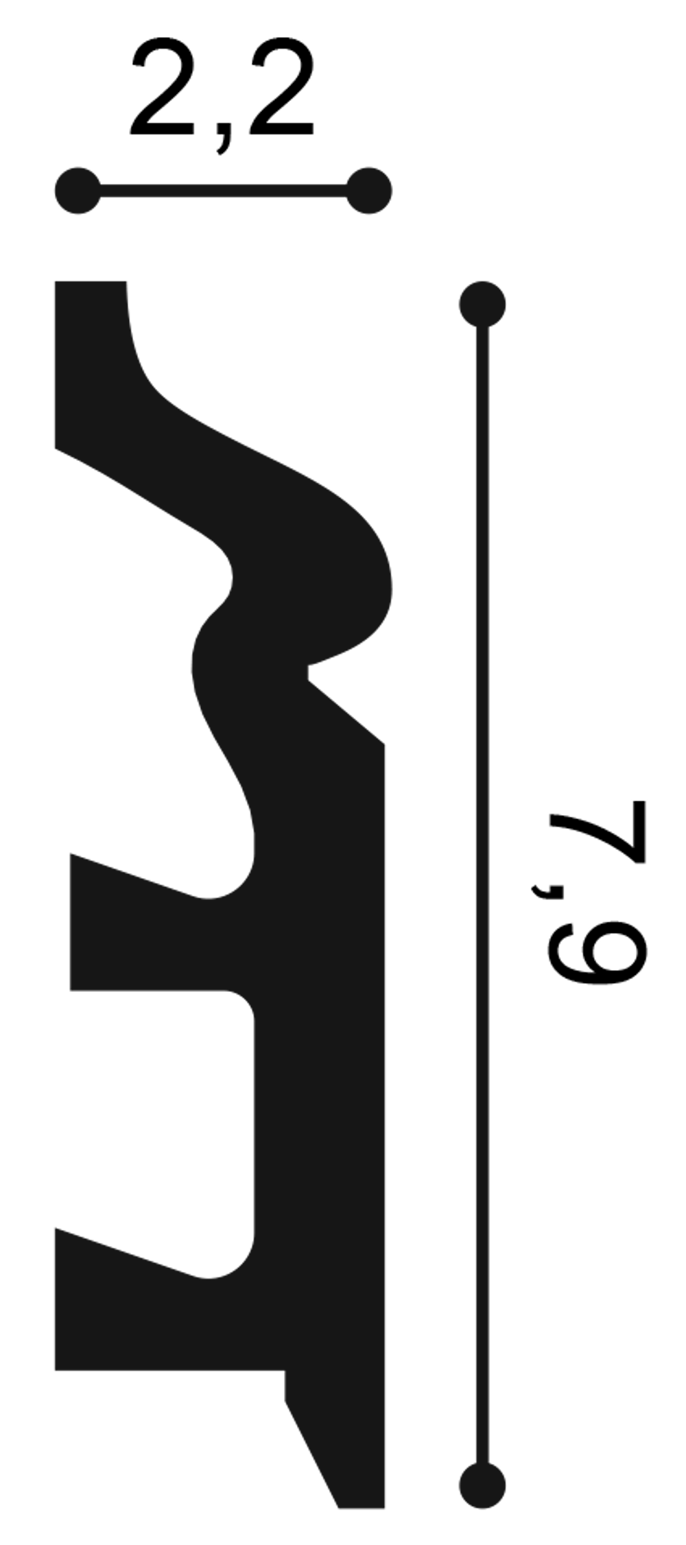 Плинтус SX122