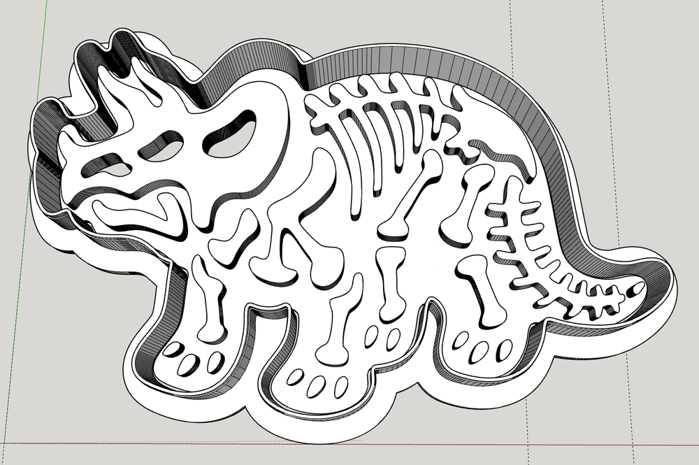 Штамп Динозавр №2