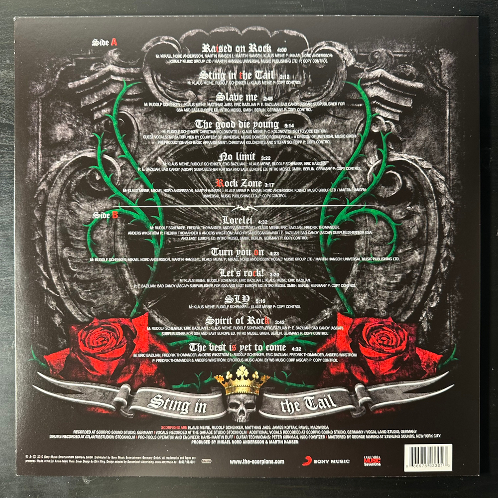Scorpions ‎– Sting In The Tail (Европа 2010г.)