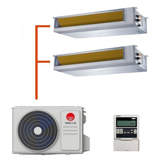 Мульти сплит-система CHERBROOKE канальная на 2 комнаты (25+30 кв.м.)