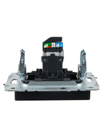 BRITE Розетка компьютерная RJ45 кат.5E РК10-БрГ графит IEK