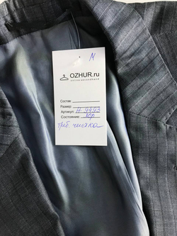Пиджак для современного стиля, визуально на 56 размер