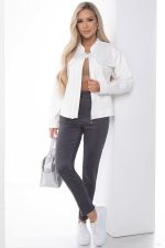 Жакет на молнии "Александра" (белый) Б8898 LT Collection