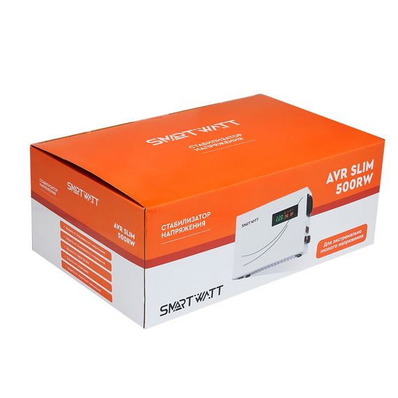 Настенный стабилизатор напряжения 500 Вт SMARTWATT AVR SLIM 500RW, YASHEL Technologies Настенный стабилизатор напряжения 500 Вт SMARTWATT AVR SLIM 500RW, фото №844033426