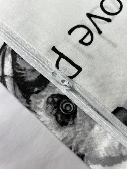 Постельное белье перкаль Сказка "Панды" семейное Наволочка 50х70 см 2 шт Простынь на резинке 160x200 см Пододеяльник 145x215 см 2шт