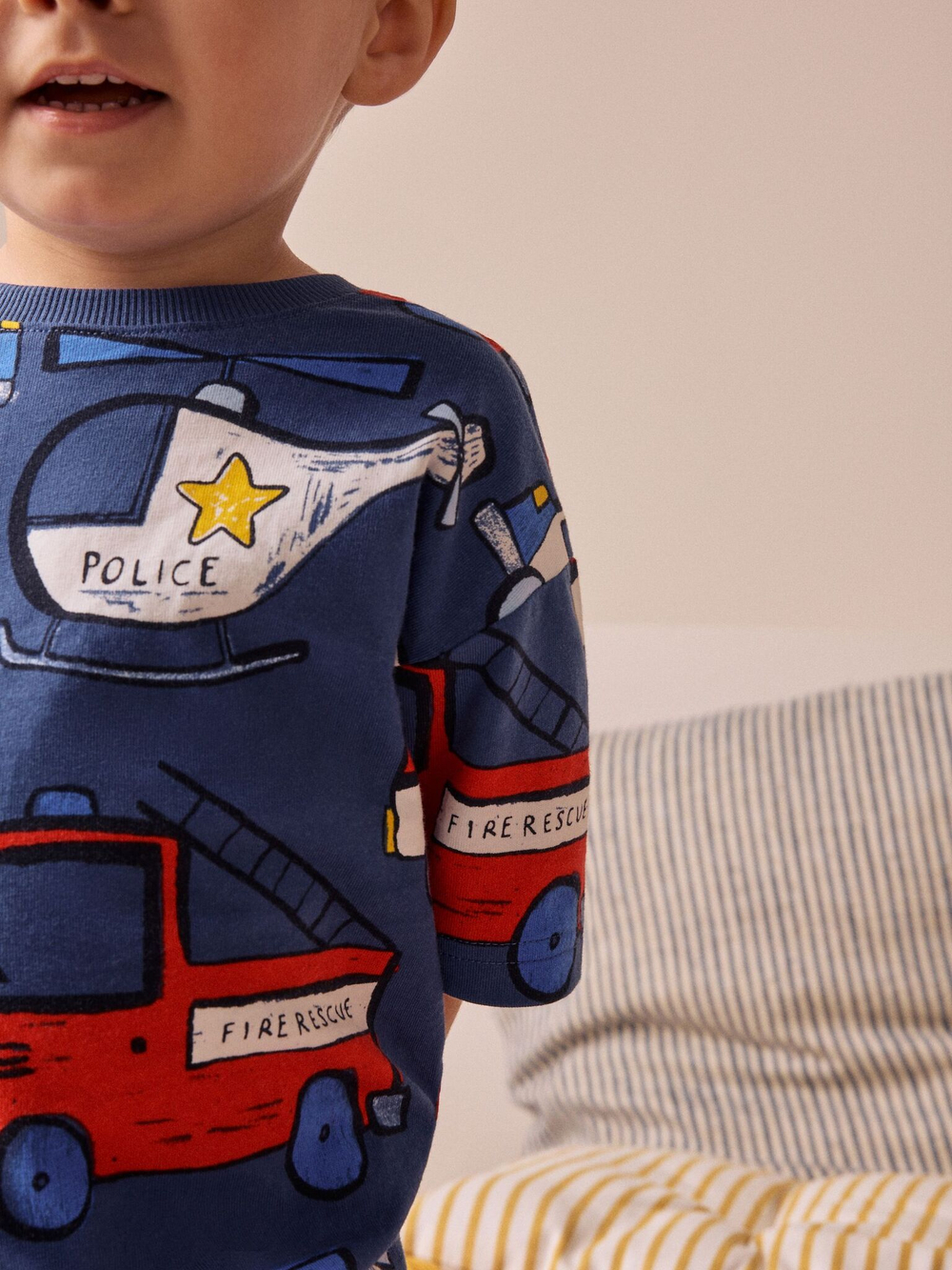 Пижама для мальчика Next AC0-930, 3 шт., Синий, Красный, Белый