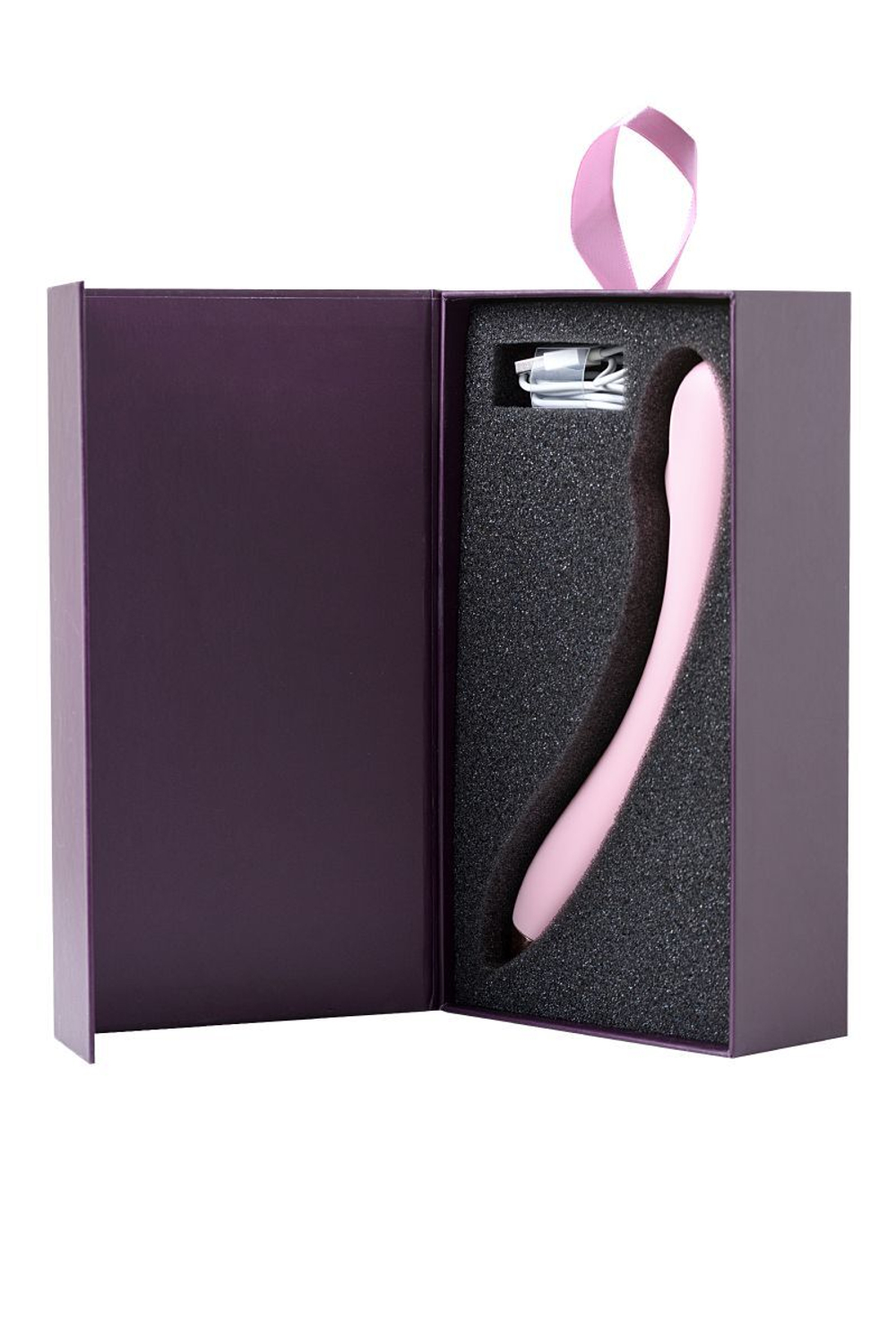 Розовый вибромассажер Eromantica Kristen - 22,5 см.