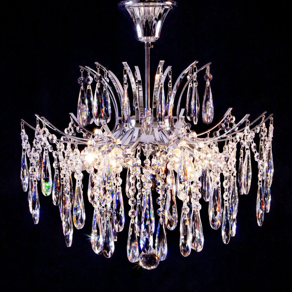 Citilux Селена CL302160 Люстра хрустальная Хром