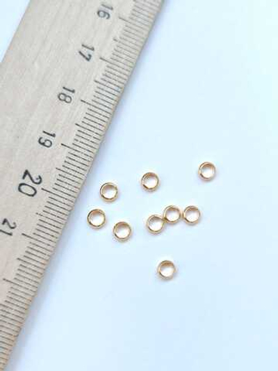 рк4-з Разделители "кольцо" 4мм, позолота (уп.10шт)