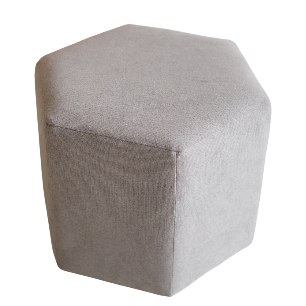 Пуф Сота Велюр Серый