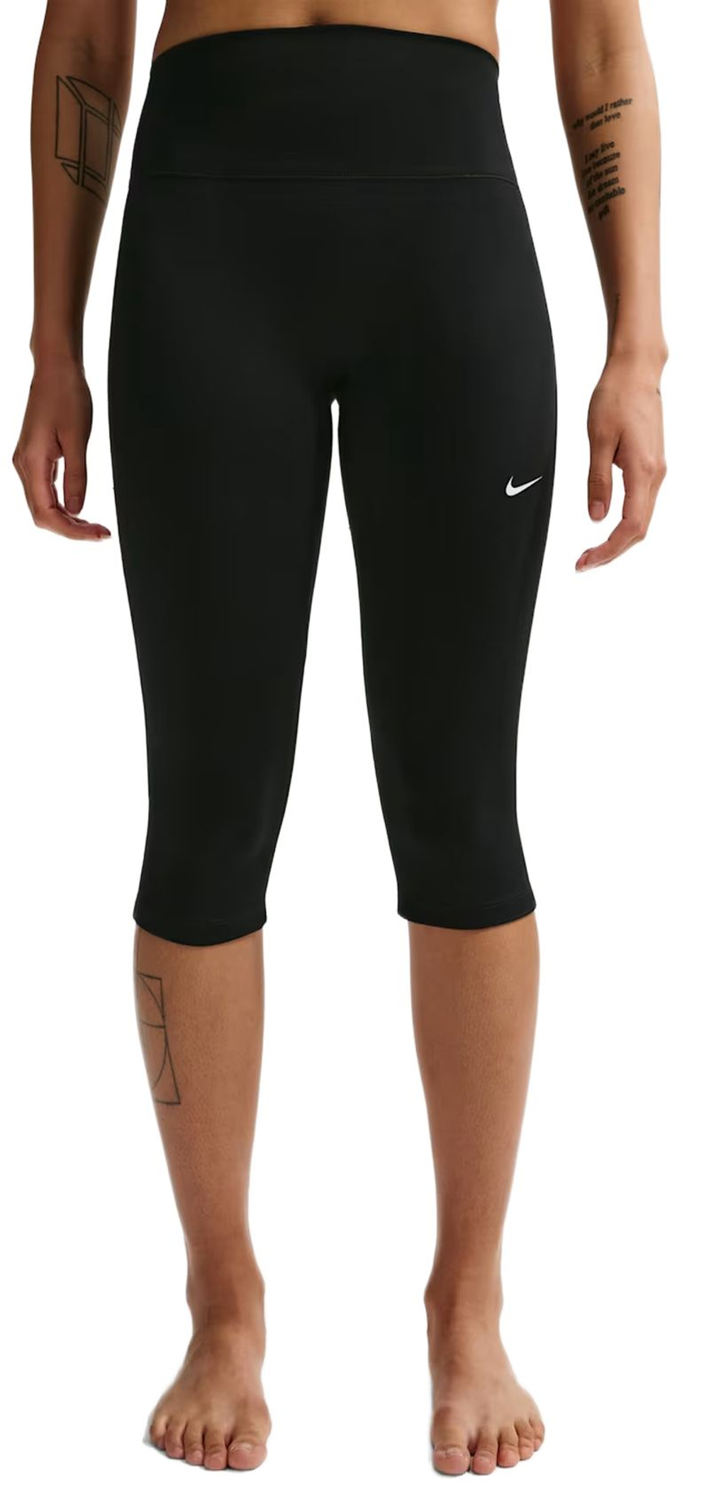 Женские леггинсы Nike Dri-Fit One High-Waisted Capri - black/white