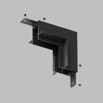 TR2118-BK Угол стена-потолок встраиваемый под ГКЛ SMART, черный