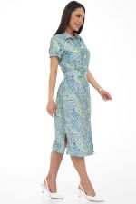 Платье-рубашка Дарина Люкс (грин) Diolche