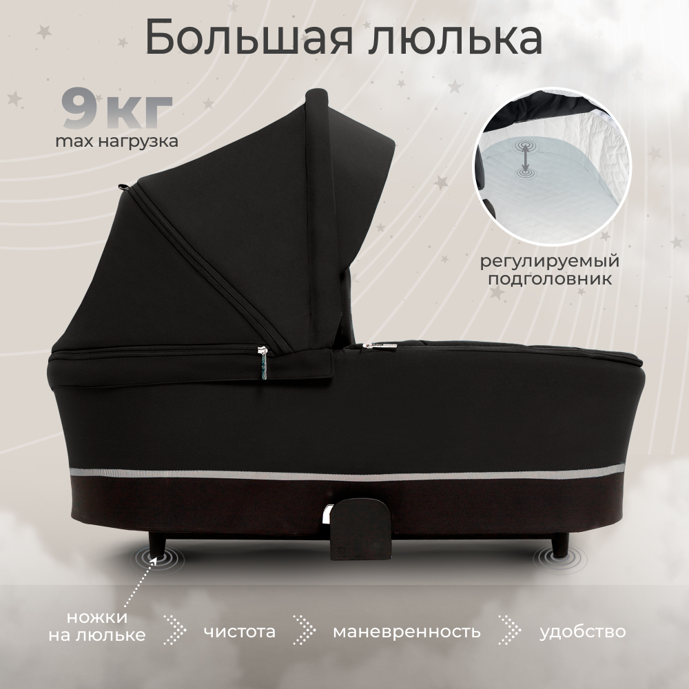 Коляска 2в1 Sweet Baby Cupola Moon Black