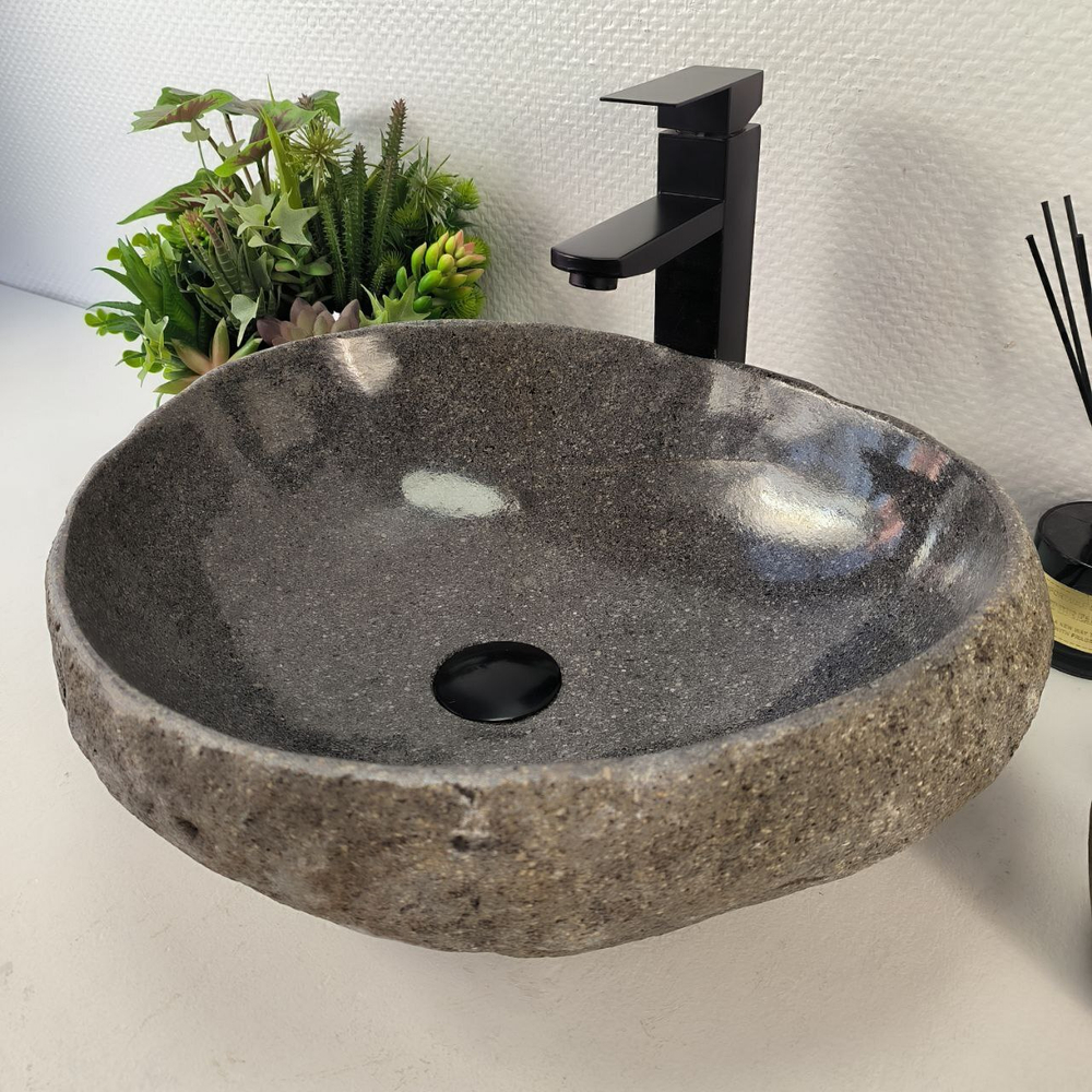 Раковина из речного камня RS-65457 46*39*15 0861