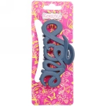 Заколка-краб для волос на блистере «Style Matte», вензеля, микс 6 цветов, 9см