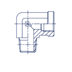Штуцер FSC90 BSP 3/4" BSPT 3/4"