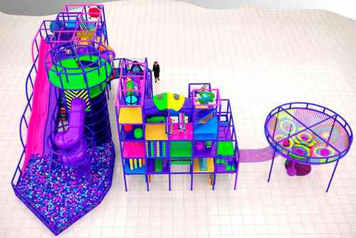 Детский игровой лабиринт «Фиолетовая Галактика»