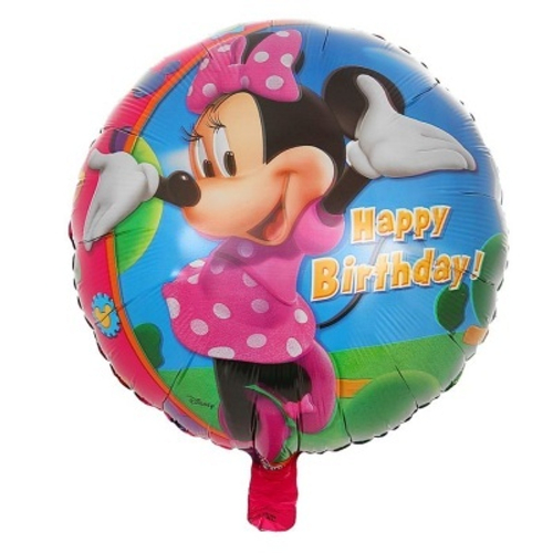 Круг 18" С днем рождения Минни Маус An