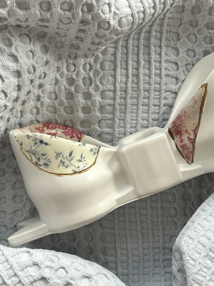 Гипсовый подсвечник Бант Kintsugi